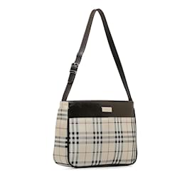 Burberry-Brown Burberry House Check Shoulder Bag-Brown