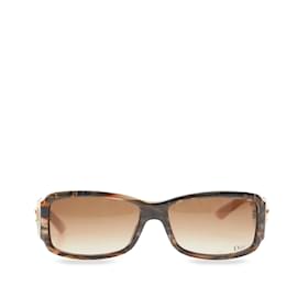 Dior-Brown Dior Square Tinted Sunglasses-Brown