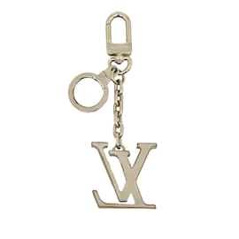 Louis Vuitton-Portachiavi in argento con iniziali Louis Vuitton LV-Argento