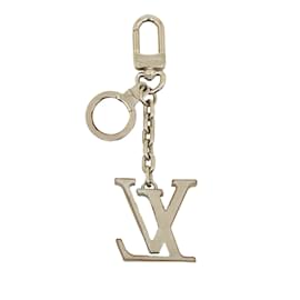 Louis Vuitton-Silver Louis Vuitton LV Initials Key Holder-Silvery