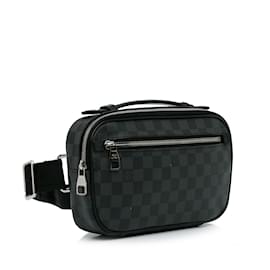 Louis Vuitton-Sac ceinture Ambler noir Louis Vuitton Damier Graphite-Noir