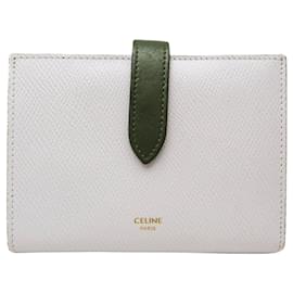 Céline-Celine Geldbörse mit mittlerem Riemen-Grau