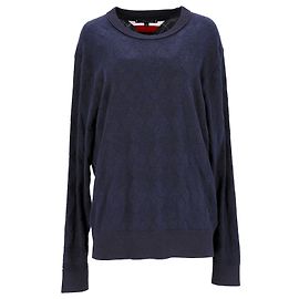 Tommy Hilfiger Argyle-Pullover aus Bio-Baumwolle für Herren Marineblau