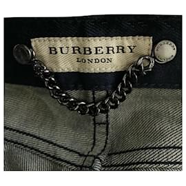 Burberry-Burberry Skinny Jeans aus marineblauer Baumwolle-Blau,Marineblau