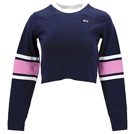 Tommy Hilfiger T-shirt corta a maniche lunghe da donna Blu