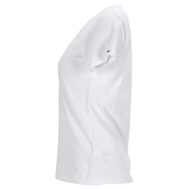 Tommy Hilfiger-T-shirt da donna a maniche corte, vestibilità regolare-Bianco