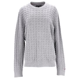 Tommy Hilfiger Hahnentritt-Pullover mit Rundhalsausschnitt für Herren Grau
