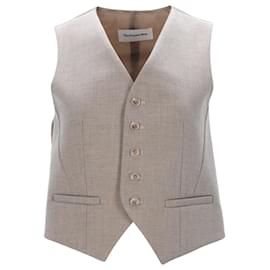 Autre Marque-The Frankie Shop Gelso Vest in Beige Polyester-Beige