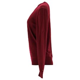 Tommy Hilfiger-Pull en laine de luxe pour hommes-Rouge