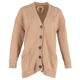 Autre Marque N21 Clover-Cardigan aus hellbrauner Baumwolle Braun
