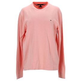 Tommy Hilfiger Mens lined Face Organic Cotton Crew Neck Jumper Peach