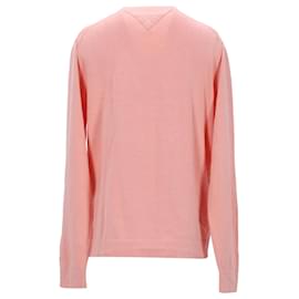 Tommy Hilfiger-Mens lined Face Organic Cotton Crew Neck Jumper-Peach
