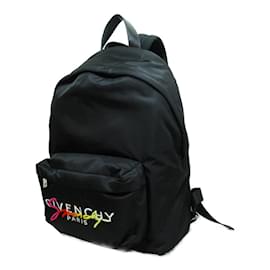 Givenchy-Nylon Logo Backpack BK500JK0ye001-Black