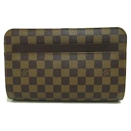 Louis Vuitton-Louis Vuitton Damier Ebene Saint Louis Clutch Canvas Clutch Bag N51993 In excellent condition-Marron