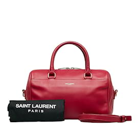 Yves Saint Laurent-Yves Saint Laurent Classic Baby Duffle Bag Leather Handbag 330958 in Good condition-Pink