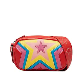 Stella Mc Cartney-Gesteppte Star-Umhängetasche für Kinder-Rot
