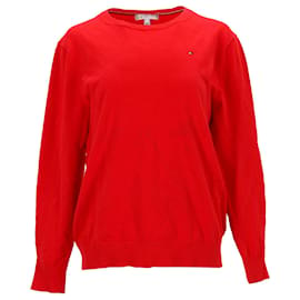 Tommy Hilfiger-Damen-Pullover mit normaler Passform-Rot