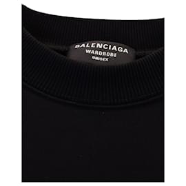 Balenciaga-Balenciaga Political Campaign Sweatshirt in Black Cotton-Black