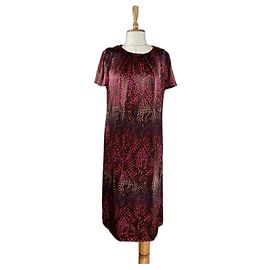 Vestido de seda Aigner Multicor
