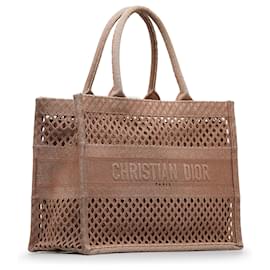 Dior-Petit sac cabas en maille marron Dior-Marron,Beige