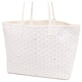 Goyard-Goyard White Goyardine Saint Louis PM-White