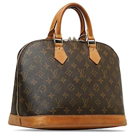 Louis Vuitton-Louis Vuitton Brown Monogram Alma PM-Castaño