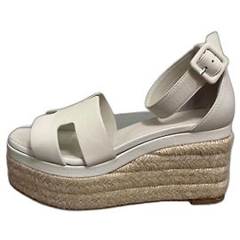 Hermès Espadrilles Blanc cassé