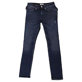 Tommy Hilfiger-Calça jeans masculina slim fit com lavagem escura-Azul
