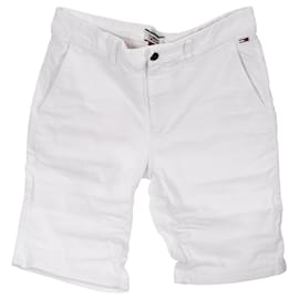 Tommy Hilfiger-Shorts masculinos de ajuste regular-Branco