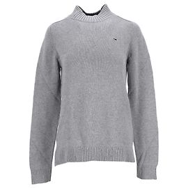Tommy Hilfiger Herrenpullover mit Stehkragen Grau