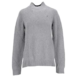 Tommy Hilfiger-Herrenpullover mit Stehkragen-Grau