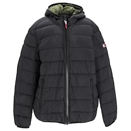 Tommy Hilfiger-Mens Essential Hooded Padded Jacket-Black
