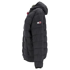 Tommy Hilfiger-Mens Essential Hooded Padded Jacket-Black