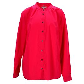 Tommy Hilfiger Camicia da donna con colletto alla coreana Curve Rosa