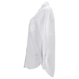 Tommy Hilfiger-Camisa extragrande esencial para mujer-Blanco