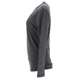 Tommy Hilfiger-Mens Long Sleeve Heathered T Shirt-Grey