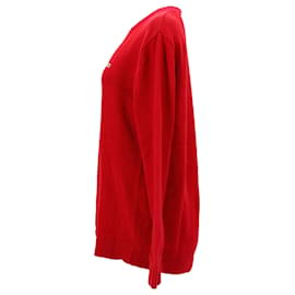 Tommy Hilfiger-Tommy Hilifger Pull tricoté Tommy Classics pour homme en coton rouge-Rouge