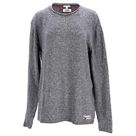 Tommy Hilfiger-Mens Essential Relaxed Fit Jumper-Grey