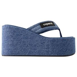 Wedge Sandals - Coperni - Canvas - Washed Blue Blue