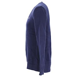 Tommy Hilfiger-Tommy Hilifger Pull tricoté Tommy Classics pour homme en coton bleu marine-Bleu Marine