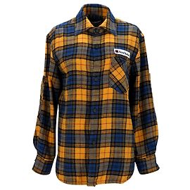 Camicia a quadri Acne Studios in flanella di cotone multicolor Altro Stampa python