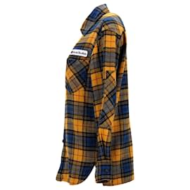 Acne-Acne Studios Plaid Shirt in Multicolor Cotton Flannel-Other,Python print