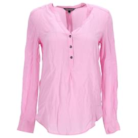 Tommy Hilfiger-Damen-Bluse mit normaler Passform-Pink