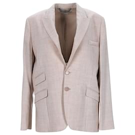Stella Mc Cartney-Stella McCartney Suit Set in Beige Viscose-Brown,Beige