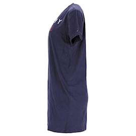 Tommy Hilfiger-Robe de nuit à logo pour femme-Bleu Marine