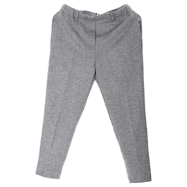 Tommy Hilfiger-Womens Th Flex Cropped Trousers-Grey