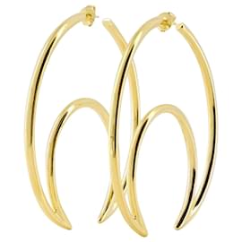 Marine Serre-Regenerated Moon Earrings - Marine Serre - Brass - Gold-Golden,Metallic