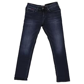 Tommy Hilfiger-Mens Scanton Faded Slim Fit Jeans-Blue