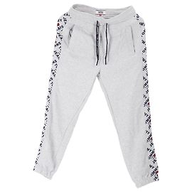 Tommy Hilfiger Herren-Jogginghose mit Logo und entspannter Passform Grau