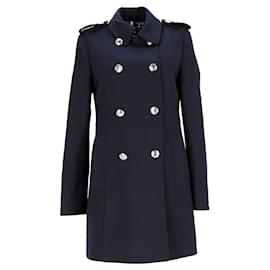 Tommy Hilfiger-Cappotto da donna dalla vestibilità regolare-Blu navy